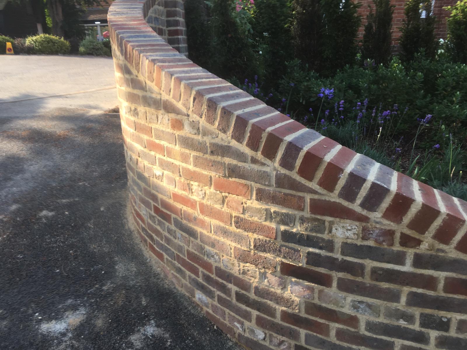 Garden retaining wall in Sussex