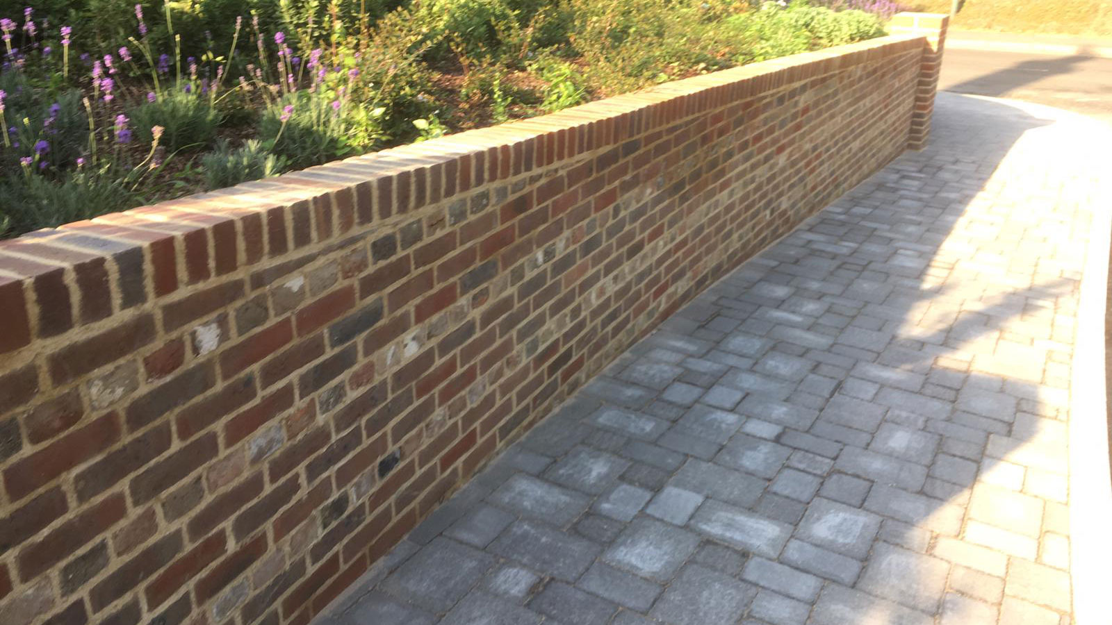 Retaining wall construction in Kent